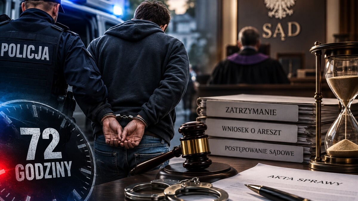 Policja zatrzymuje, sąd może aresztować. Co dzieje się przez pierwsze 72 godziny?