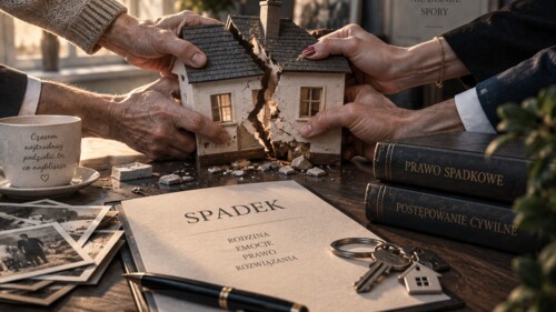 W spadku został dom, ale zgody nie ma. Jak sąd dzieli majątek między spadkobierców?